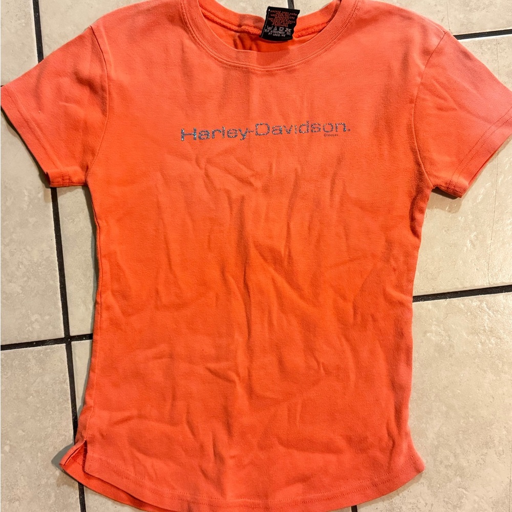 2002 Harley-Davidson Burnt Orange Tee